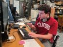 Mason Matich, KC3WNY, operated as part of the W6YX Stanford Amateur Radio Club team during the 2024 ARRL November Sweepstakes -- Phone Contest. The team placed fifth overall in the School Club category, reporting 569 contacts in 84 Sections. [David Jaffe, WD6T, photo]